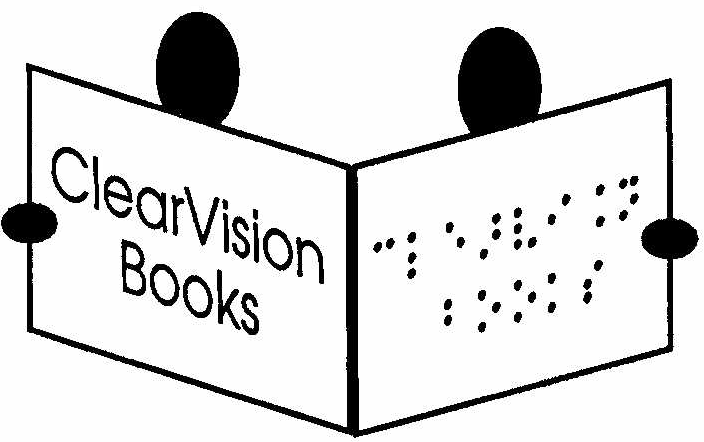 Braille and normal text logo for Clearvision